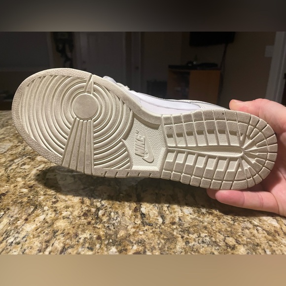 Women’s Nike Dunk Low Sail White Sneakers - Picture 6 of 10